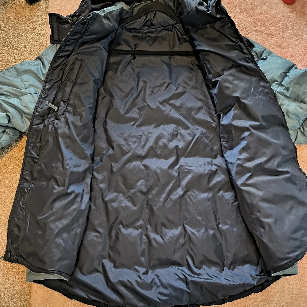 Northern Expedition Reversible Feather Down Filled‎ Quilted Puffer Coat S…